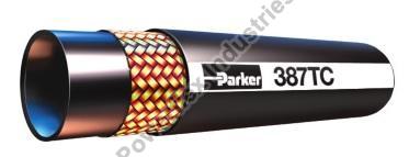 Parker Round Polished Nitrile Rubber Tough Cover Hose, for Industrial, Color : Black