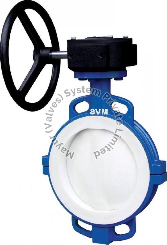 Medium Stainless Steel Ptfe Lined Butterfly Valve, for Gas Fitting, Water Fitting, Power : Manual