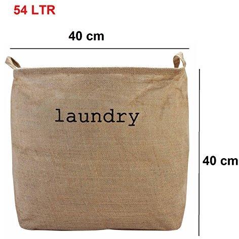 Natural Jute Laundry Bags, Size (Inch) : Medium (20x30)
