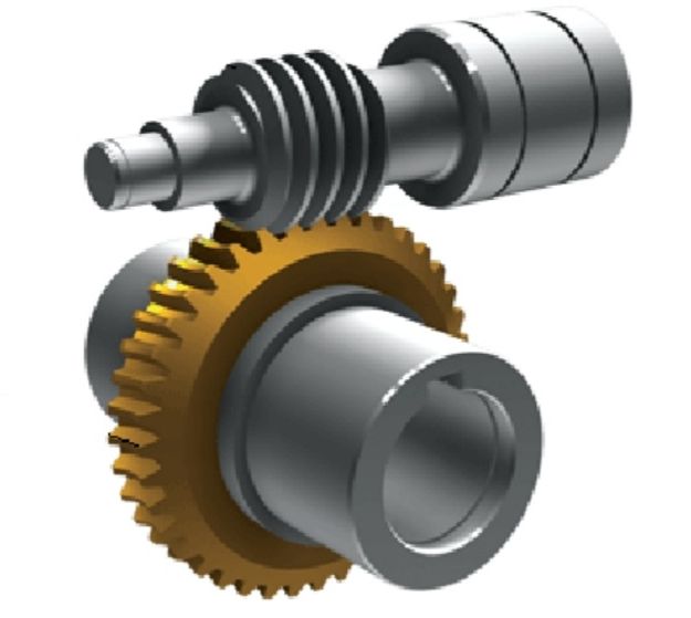 Round Polished Bronze Worm Gear, for Industrial Use, Color : Metallic