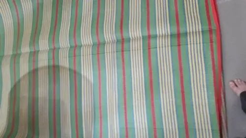 Sana Plastic Rectangular Stripe Print Polypropylene Mat, Size : 4 x 6 ft
