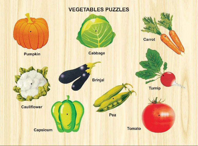 Vegetable puzzle Tray toy