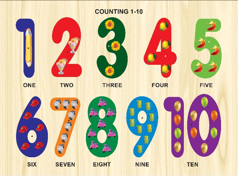 wooden Toys puzzle One To Ten