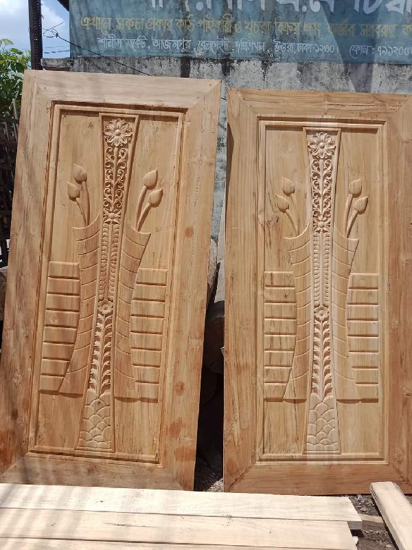 Solid sagwan wood designer doors, Type Teak, INR 9,300INR 20,000 / piece by AMBER ART EXPORT