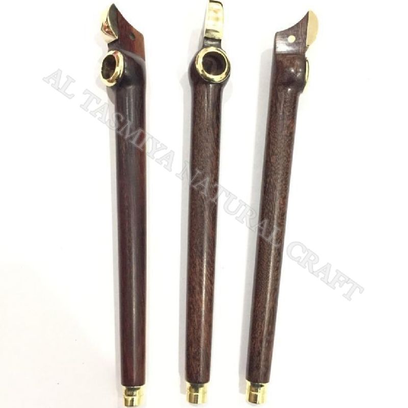  Handmade Wooden Smoking Pipe, Color : Black
