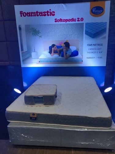 White Rectangular Centuary Foamtastic Softopedic 2.0 Foam Mattress