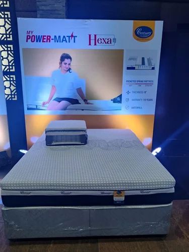 White Rectangular Centuary Hexa Foam Bed Mattress, for Home Use