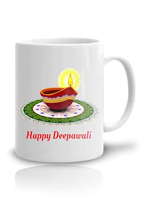 Hard case happy diwali mug, for Gifting, Feature : Attractive Designs, Colorful Printed, Fine Finishing