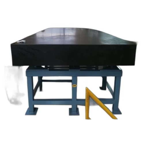 GRE Rectangular Polished Granite Marking Table, for Industrial, Pattern : Plain