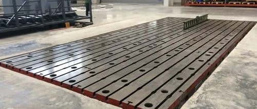 T Slotted Cast Iron Bed Plate, for Industrial