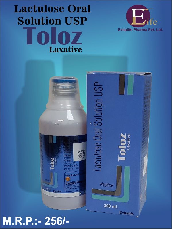 Toloz Laxative Oral Solution, Form : Liquid