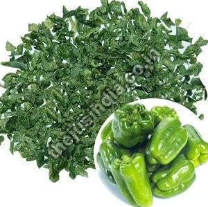 Dehydrated Green Capsicum