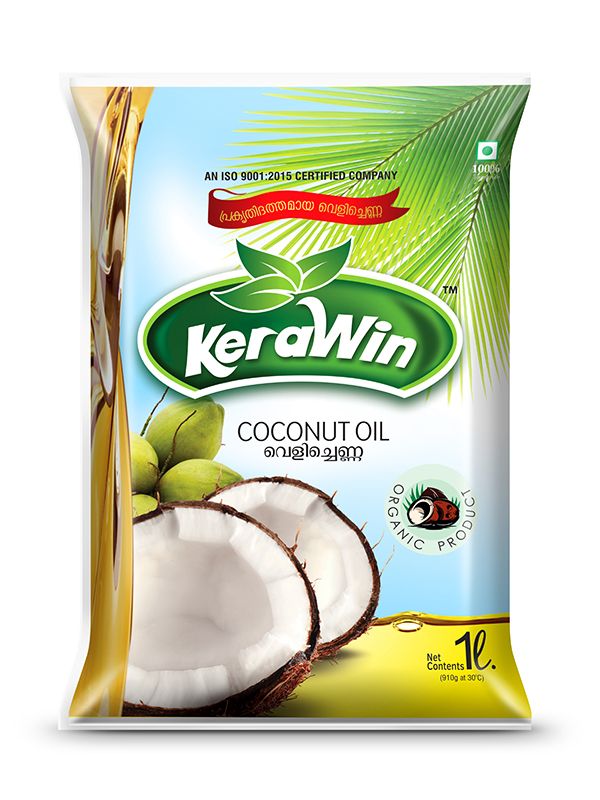 Square Printed Coconut Oil packaging pouches, for Food Industry, Closure Type : Heat Seal