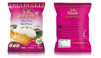 Square Printed Idly Dosa batter packaging Pouches, for Food Industry, Specialities : Good Quality