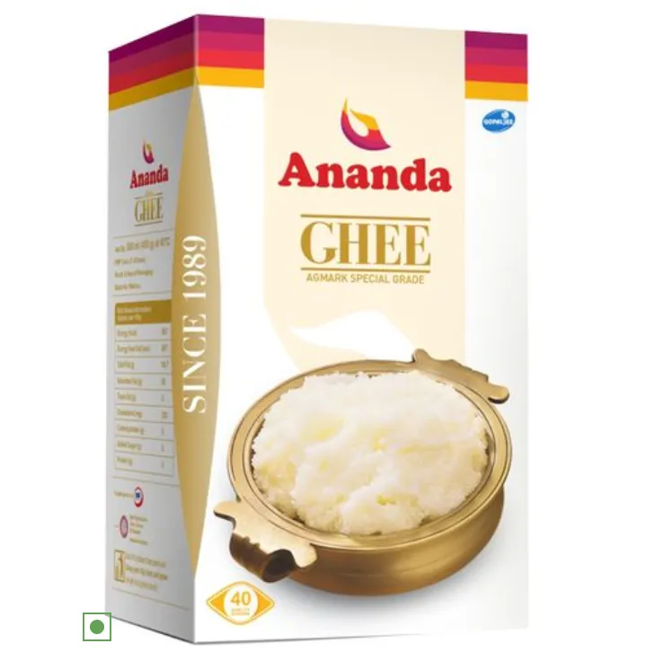 Ananda Buffalo Ghee, Certification FSSAI, INR 650INR 8,740 / 1 and 15