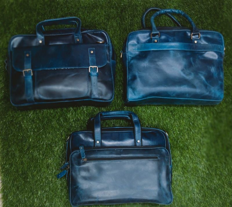 Black Leather Office Bags