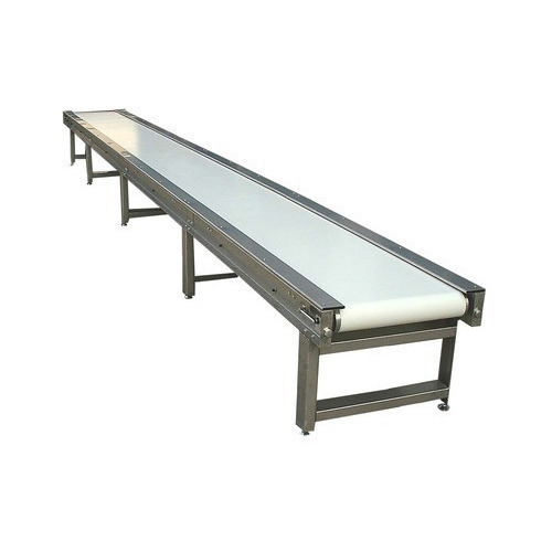 Polished Stainless Steel Belt Conveyor, Automatic Grade : Automatic