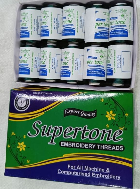 Double Twist Supertone Embroidery Threads, Packaging Size : 10-15 Pieces