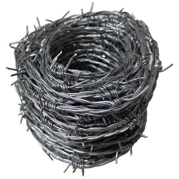 Iron Barbed Wire, for Cages, Fence Mesh, Length : 0-10mtr, 10-20mtr, 20-40mtr