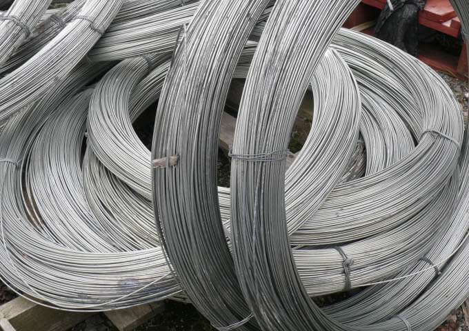 Galvanized Chrome Binding Wire, for Fence Mesh, Construction, Cages, Grade Standard : AISI