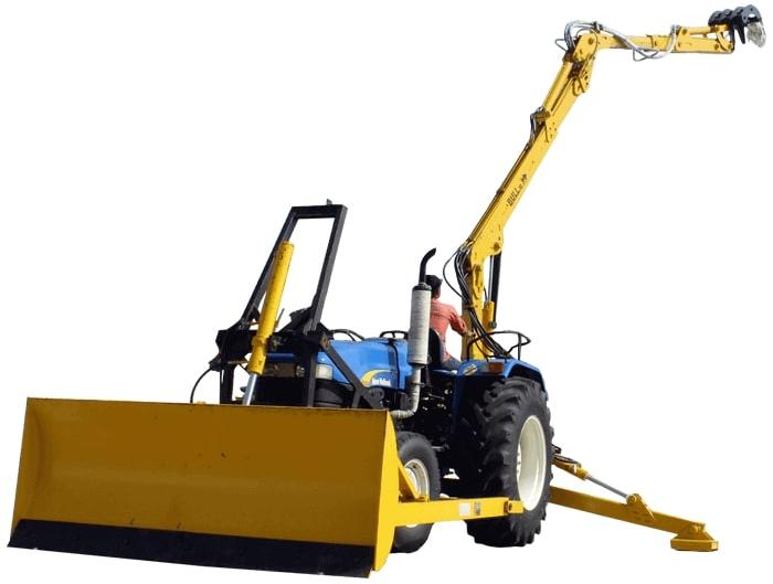 Telescopic Radial Tractor Attachment Unloader, for Industrial, Certification : ISI Certified