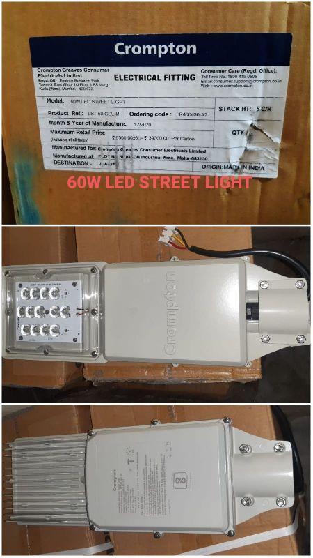 60 watt Street Light Crompton brand, Output Type : AC Single Phase