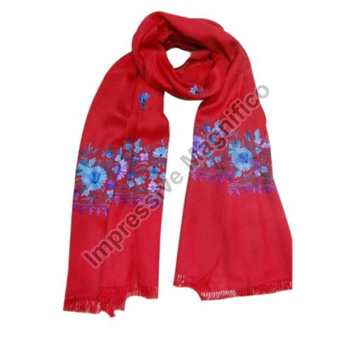 Machine Made Pashmina Ari Cashmere Shawl, Pattern : Printed