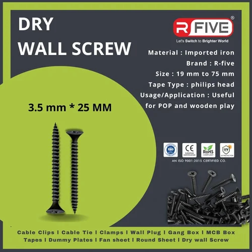 R-Five 25mm Drywall Screw, Length : 10-20cm