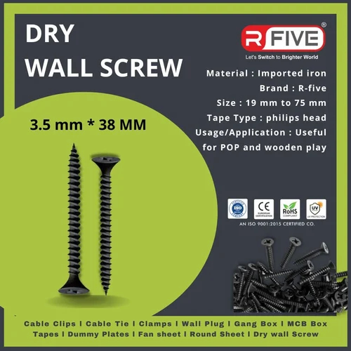  38mm Drywall Screw, Length : 10-20cm