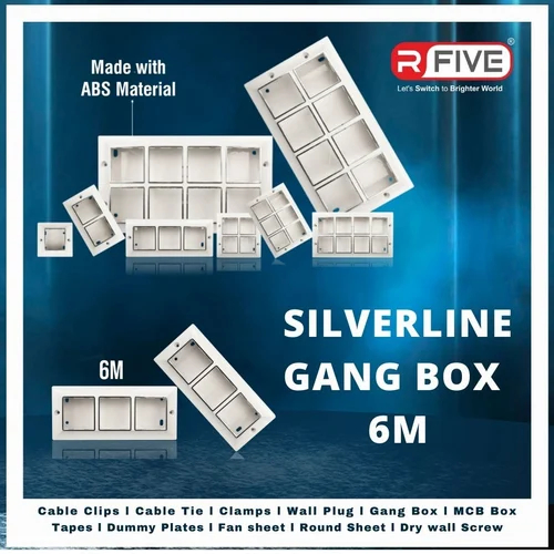 6mm Titan Modular Silverline Gang Box, for Electronics Use, Feature : Corrosion Resistant, Flameproof