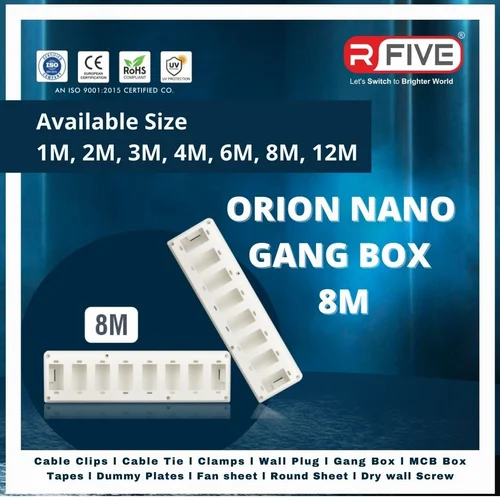 8mm Orion Nano Gang Box, for Electric Fitting, Certification : ISI Certified