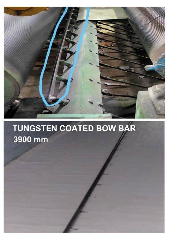 Polished Tungsten coated camber bar, for Manufacturing, Length : 5000mm