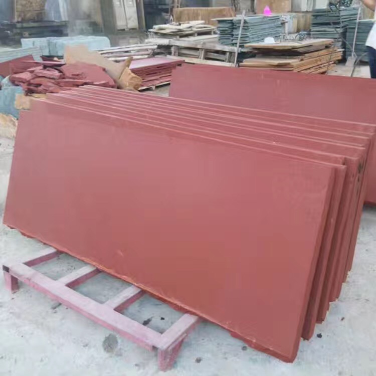 Rough-Rubbing Red Sandstone Slabs, Size : Multisizes