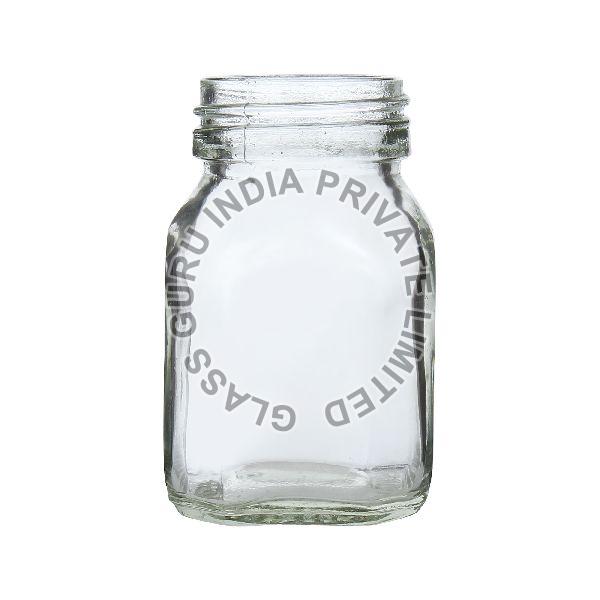 100gm Honey Square Glass Jar, for Storage, Feature : Fine Finish