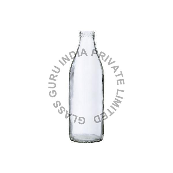 Milk Round Glass Bottle, Color : Transparent