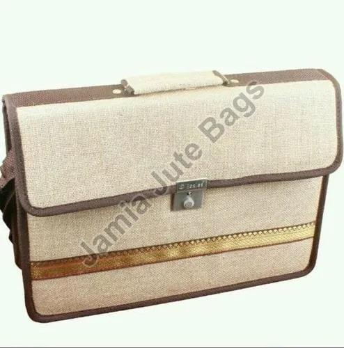 Jamia Plain Jute Office Bags, Size : Standard