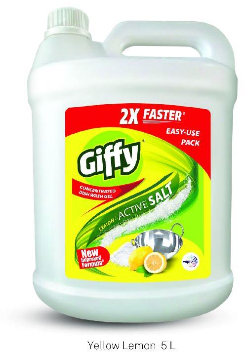 Giffy Concentrated Dish Wash Gel 5 Liters
