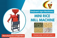 Electric Semi Automatic mini rice mill machine, for Agriculture, Packaging Type : Wooden Box