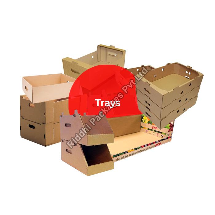 Plain Corrugated Tray Box, Box Capacity : 5-20 kg