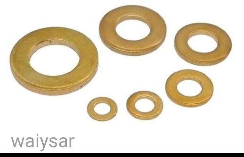 Polished Brass Washers, for Automobiles, Automotive Industry, Shape : Round