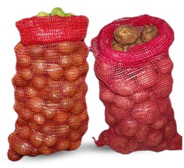 Polypropylene leno bags, for Fruit Market, Vegetable Market, Pattern : Plain