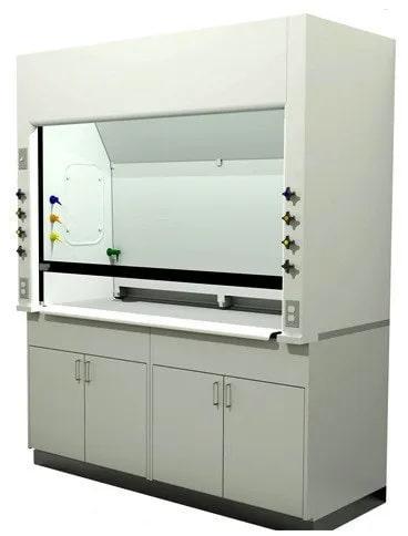 Rectangular Polished Stainless Steel Fume Hood, for Laboratory Use, Size : Standard
