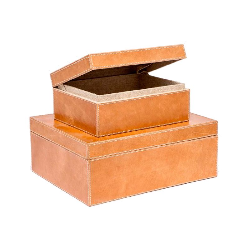 leather 2 piece box