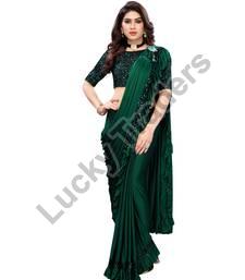 Cotton fancy saree, for Easy Wash, Anti-Wrinkle, Shrink-Resistant, Age Group : Adults