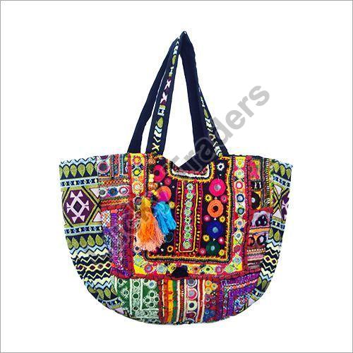Cotton Handicraft Bags, for Office, Shopping, Feature : Colorful, Fashionable
