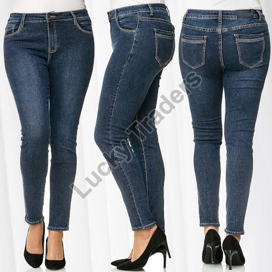 Plain Denim ladies jeans, Size : XL