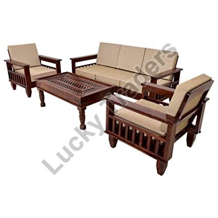 Plain wooden sofa set, Feature : Attractive Designs, High Strength