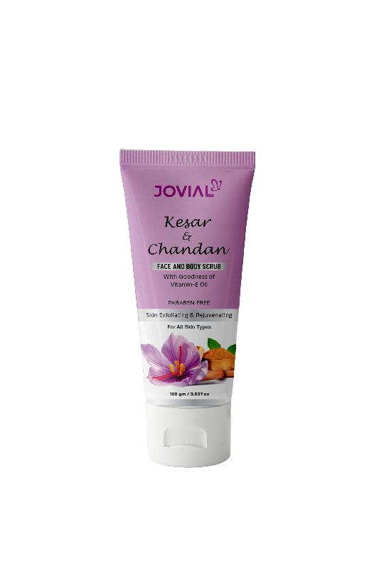 Jovial Care Kesar Chandan Face and Body Scrub