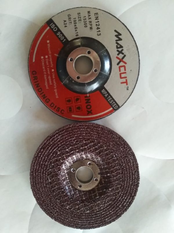 Maxxcut Round Aluminium Oxide Dc grinding Disc, for Polishing, Smoothing, Size : 3-5Inch