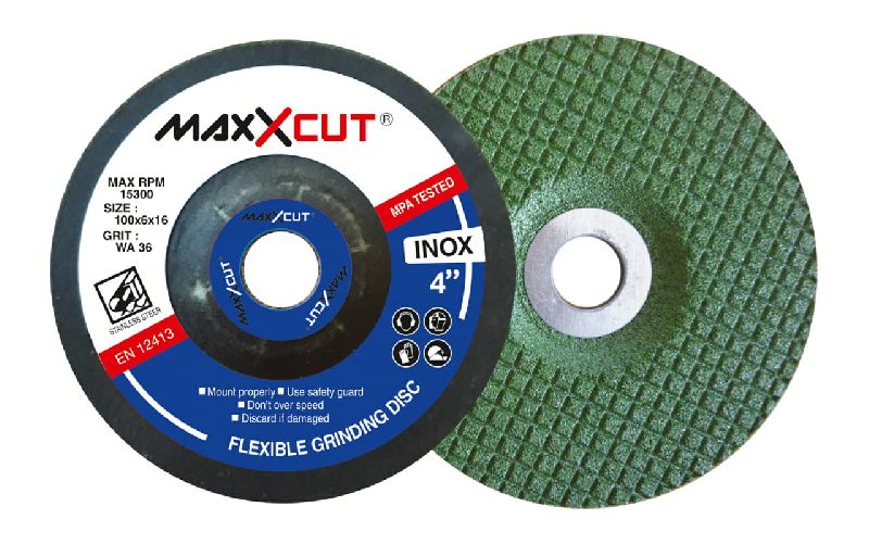 Maxxcut Round Aluminium Oxide Wa Wheel, for Grinding, Polishing, Smoothing, Size : 3-5Inch